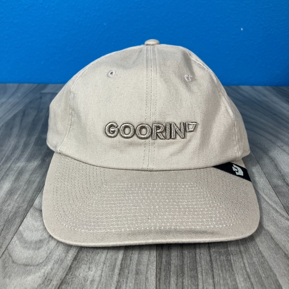 Goorin‎ Bros Hat Strap Back Adjustable Beige Spell Out